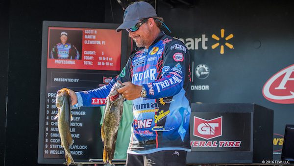FLORIDA’S MARTIN RETAINS LEAD ON DAY THREE OF WALMART FLW TOUR ON LAKE CHAMPLAIN PRESENTED BY GENERAL TIRE