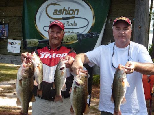 Mike Dinterman & Todd Sumner Win Cashion Fishing Rods EOY September 17,2016 on Falls Lake