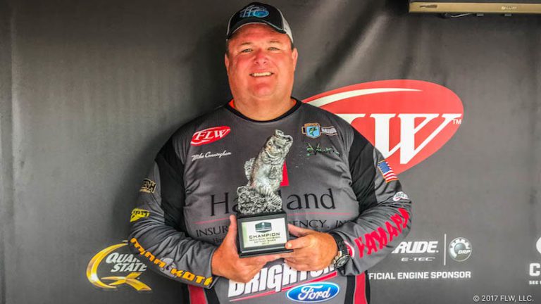 FENTON’S CUNNINGHAM WINS T-H MARINE FLW BASS FISHING LEAGUE MICHIGAN DIVISION OPENER ON DETROIT RIVER