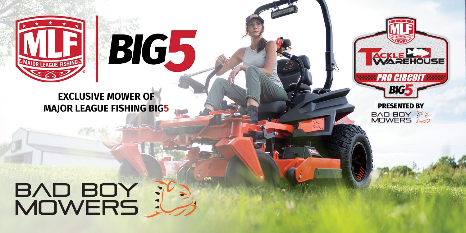 Bad Boy Mowers Named Exclusive Mower of MLF BIG5 and Presenting Sponsor of Tackle Warehouse Pro Circuit