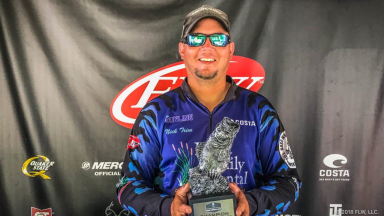GALESVILLE’S TRIM WINS T-H MARINE FLW BASS FISHING LEAGUE GREAT LAKES DIVISION TOURNAMENT ON MISSISSIPPI RIVER AT LA CROSSE