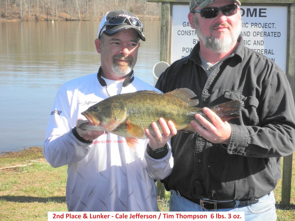 One Stop Mart Bass Tournament Series –  Lake Gaston  – 3/9/13 Results