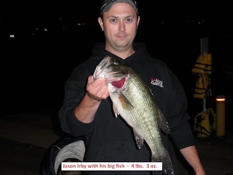 One Stop Mart Bass Tournament Series SML  Night Tournament  6-16-12- Results