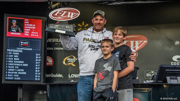 GEORGIA’S FISHER WINS COSTA FLW SERIES CHAMPIONSHIP ON TABLE ROCK LAKE
