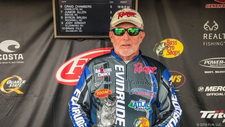LEXINGTON’S WALSER WINS T-H MARINE FLW BASS FISHING LEAGUE TOURNAMENT ON HIGH ROCK LAKE, TIES ALL-TIME WINS RECORD