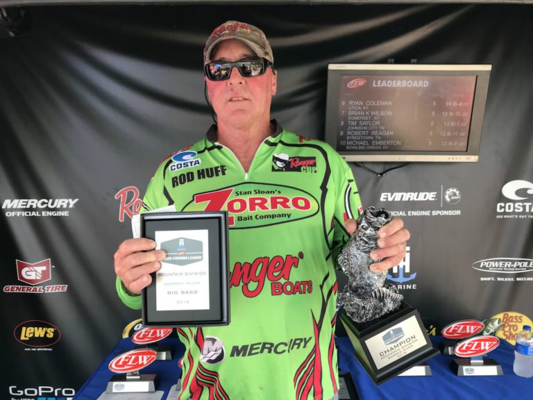 TENNESSEE’S HUFF WINS T-H MARINE FLW BASS FISHING LEAGUE MOUNTAIN DIVISION TOURNAMENT ON BARREN RIVER