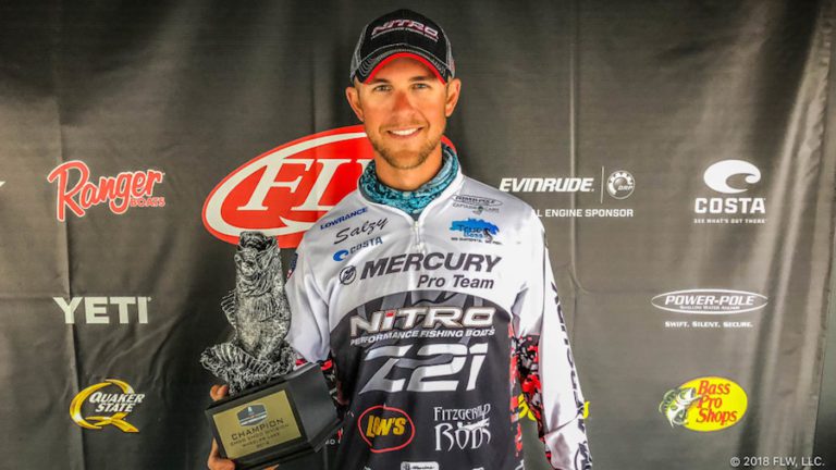 HUNTSVILLE’S SALZMAN WINS T-H MARINE FLW BASS FISHING LEAGUE CHOO CHOO DIVISION EVENT ON WHEELER LAKE