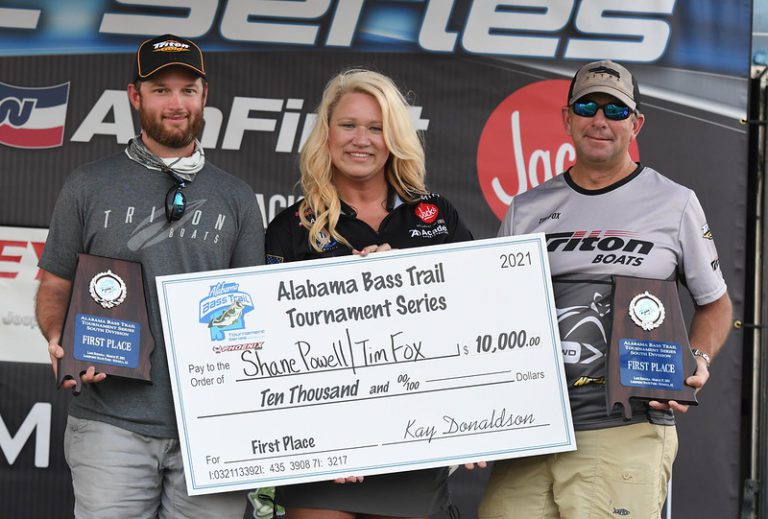 Shane Powell & Tim Fox claim their second Alabama Bass Trail South Division tournament win and $10,000 on Lake Eufaula