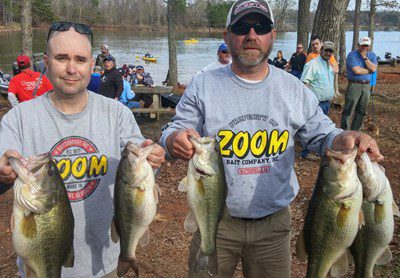Scott Faulkner & Tony Brewer Win Anglers Choice Team Tournament Train NC Division  on High Rock Lake March 21, 2015