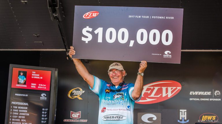 MONSOOR WINS FLW TOUR ON POTOMAC RIVER PRESENTED BY COSTA SUNGLASSES