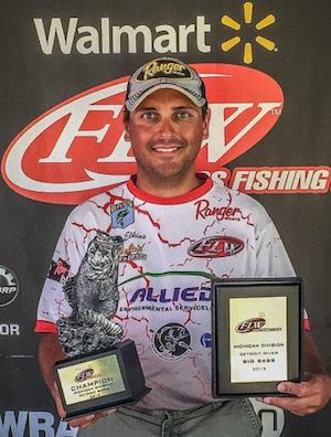 ELKINS WINS WALMART BASS FISHING LEAGUE MICHIGAN DIVISION EVENT ON DETROIT RIVER