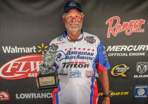 COLLINS WINS WALMART BASS FISHING LEAGUE COWBOY DIVISION EVENT ON SAM RAYBURN RESERVOIR