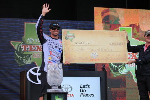 Brent Ehrler Wins the 2015 Toyota Texas Bass Classic on Lake Fork