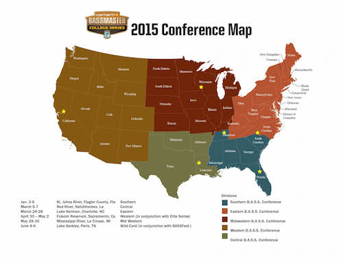 Carhartt Bassmaster College Series sets dates for 2015 – Bassmaster.com