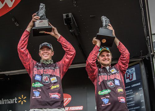 UNIVERSITY OF SOUTH CAROLINA WINS FLW 2015 COLLEGE FISHING NATIONAL CHAMPIONSHIP ON LAKE MURRAY