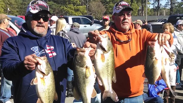 Dave Murdock & Tony Fofi win Carolina’s Bass Challenge on Lake Wateree, SC (Mar 7, 2015)