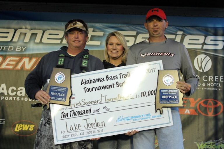 Erick Sommers and Tommy Pegues Win 2017 Alabama Bass Trail Lake Jordan