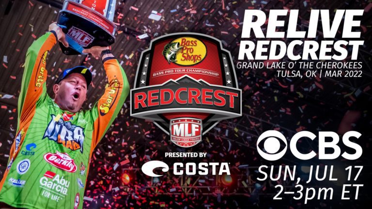 Major League Fishing’s REDCREST 2022 Presented by Costa to Air Sunday on CBS