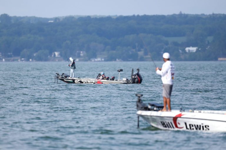 Michael Neal Leads Early for Group B at MLF Bass Pro Tour Fox Rent A Car Stage Six at Cayuga Lake Presented by Googan Baits