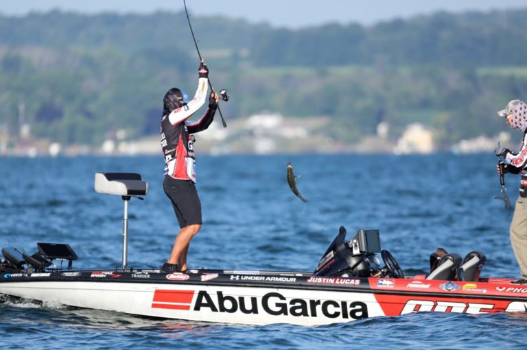 Justin Lucas Leads Catch Fest at Day 1 of MLF Bass Pro Tour Fox Rent A Car Stage Six at Cayuga Lake Presented by Googan Baits