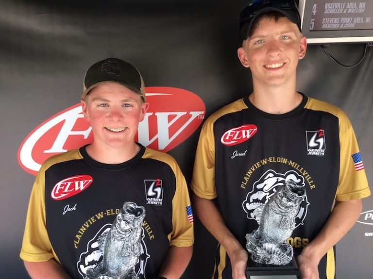 PLAINVIEW-ELGIN-MILLVILLE HIGH SCHOOL WIN BASS PRO SHOPS FLW HIGH SCHOOL FISHING MINNESOTA OPEN ON MISSISSIPPI RIVER AT WABASHA