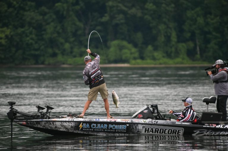 Jason Lambert Earns Qualifying Round Win at Major League Fishing Bass Pro Tour B&W Trailer Hitches Stage Four at Lake Chickamauga Presented by ATG by Wrangler