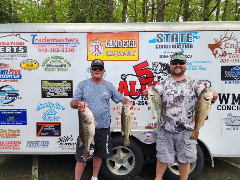 Warren & Rigsbee Win 5 Alive Team Trail Qualifier #3 Falls Lake