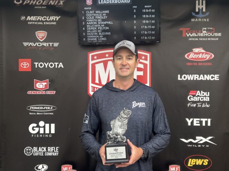 Arkansas’ Williams Edges Field for Win at Phoenix Bass Fishing League Event at Table Rock Lake 