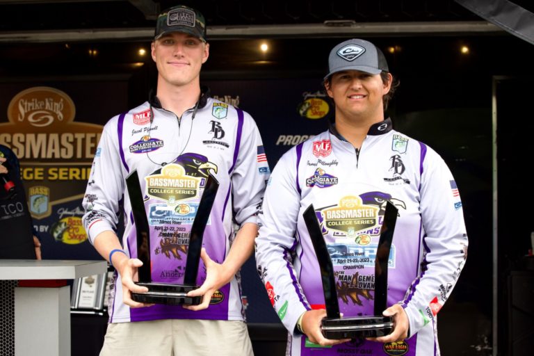Montevallo’s Willoughby and Pfundt leverage current for Bassmaster College Series win at James River