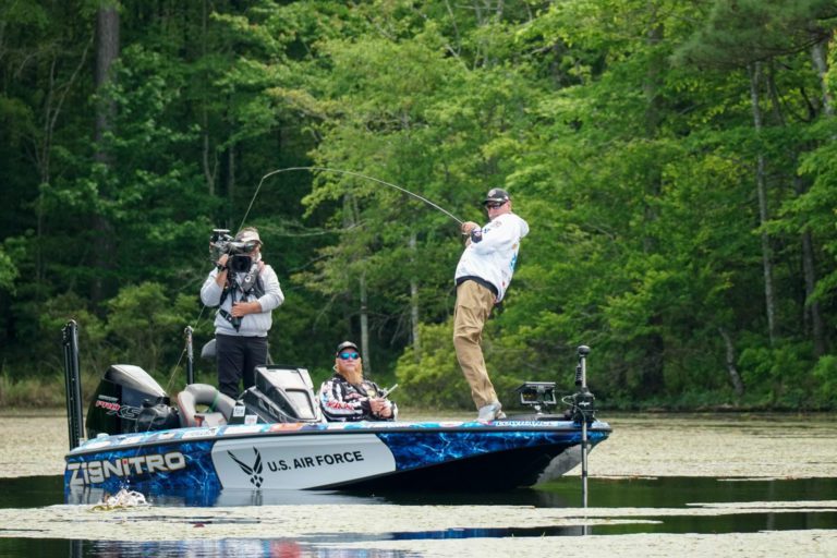 Andy Morgan On Top for Group B at Major League Fishing’s General Tire Heavy Hitters Presented by Bass Pro Shops Event on Caney Creek Reservoir