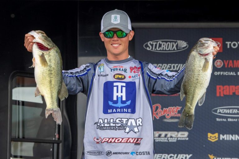 George overcomes hardship to lead Bassmaster Open at Wheeler Lake
