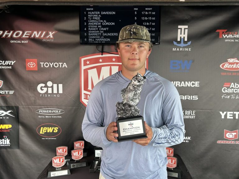 Alabama’s Davidson Wins Phoenix Bass Fishing League Event at Columbus Pool