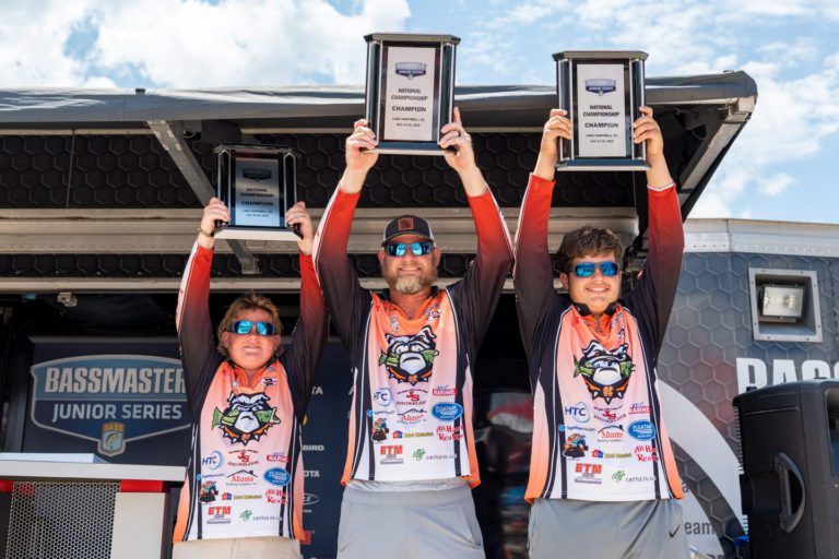 Temple and Schnell come from behind to win Bassmaster Junior Championship on Lake Hartwell