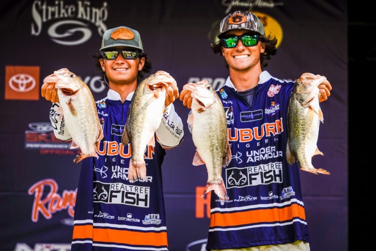 Auburn’s Smith, Marbut maintain lead on Day 2 of Bassmaster College Championship at Pickwick Lake
