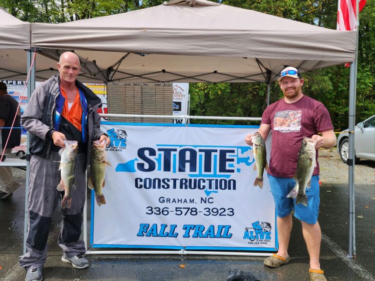 Scott & William Jones Win 5 Alive / STATE CONSTRUCTION Fall Trail Tournament # 1- Mayo Lake