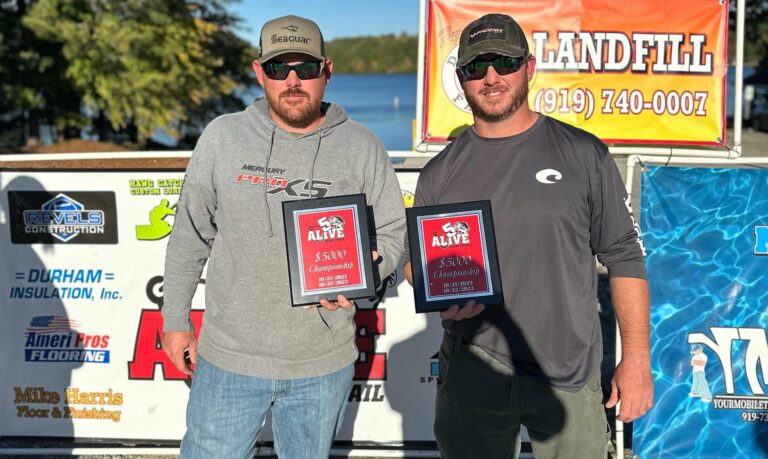 Land Weaver & John Edwards Win 5 Alive Championship on Lake Gaston