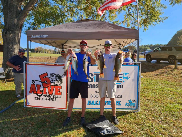 Hall & Byrd Win 5 Alive/State Construction Fall Trail Tourney #3 on Hyco Lake