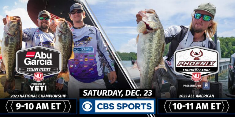 Abu Garcia College Fishing National Championship and Phoenix Bass Fishing League All-American Events to Premiere Saturday on CBS Sports