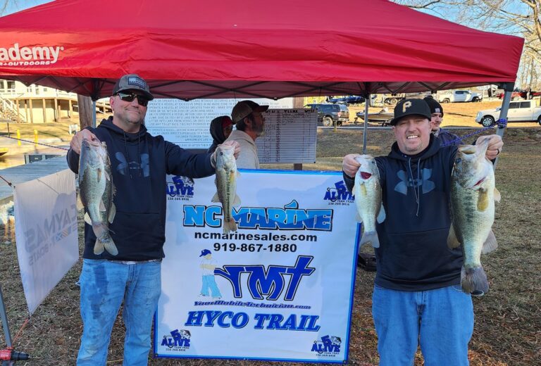 Wilder & Harris Win 5 Alive/NC Marine HYCO Trail Tourney #1