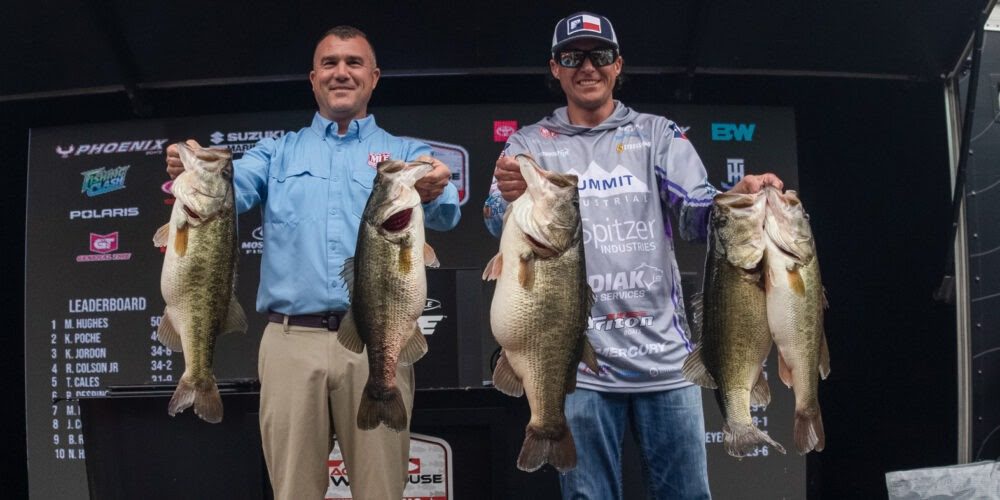 Local Pro Marshall Hughes Catches 38-7 To Seize the Lead at Tackle Warehouse  Invitational Stop 1 at Sam Rayburn Reservoir