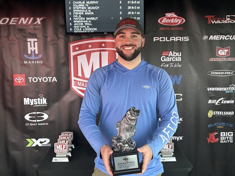 Tennessee’s Murphy Catches 31-6 Limit to Win Phoenix Bass Fishing League Event at Lake Guntersville