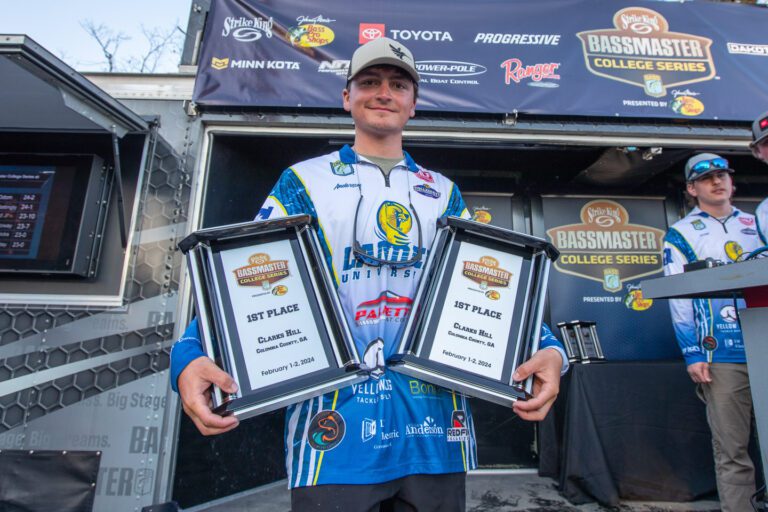 Jones’ solo effort tops Bassmaster College Series event at Clarks Hill Reservoir