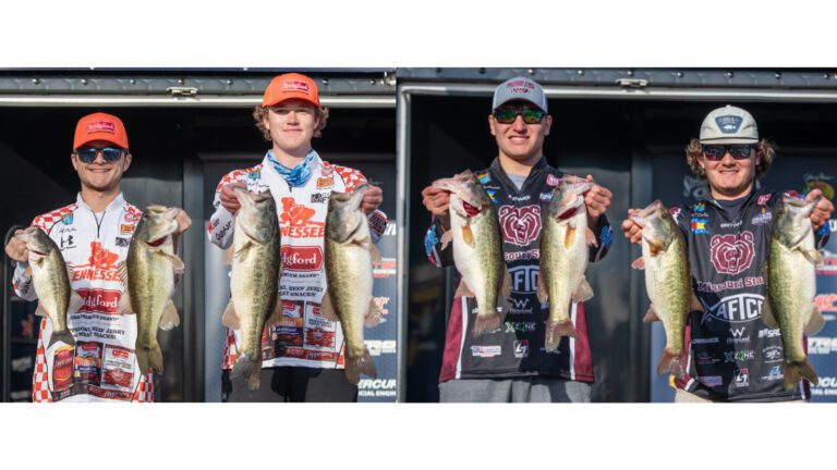 Tennessee and Missouri State tie for lead in opening round of Bassmaster College Series event at Clarks Hill