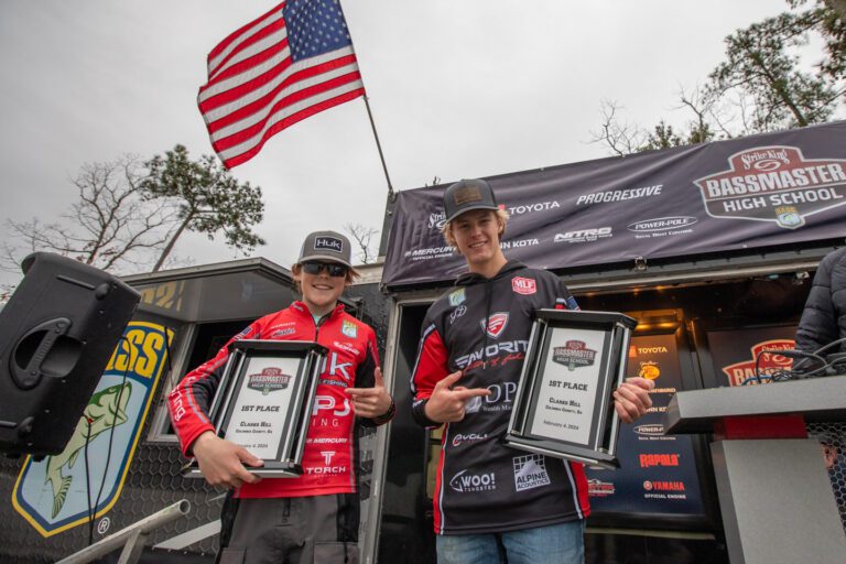 Pjesky and McBroom top Bassmaster High School event at Clarks Hill Reservoir