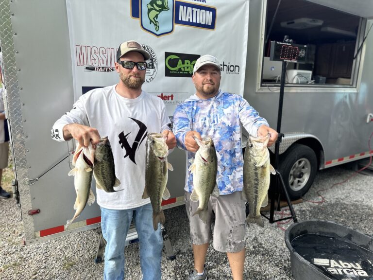 Rickey Hodges & Kevin Walton Lead Day 1 of Bass Nation of VA on Lake Gaston with 15.40lbs