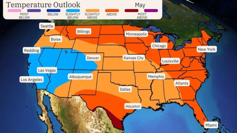May Outlook: Warmer-Than-Average For Much Of US