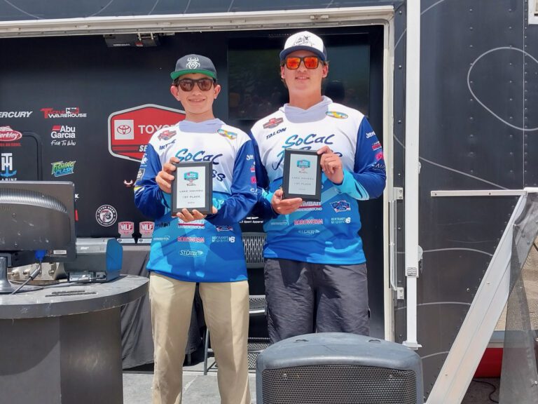 SoCal Jr. Bass Anglers Win MLF Abu Garcia High School Fishing Presented by Tackle Warehouse Open on Lake Havasu