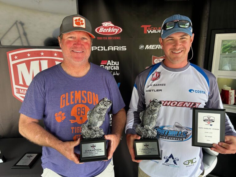 Barnes, Grooms Tie for Win at Phoenix Bass Fishing League Event at Kerr Lake