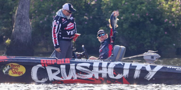 Dustin Connell Rockets to Early Lead at Major League Fishing Bass Pro Tour U.S. Air Force Stage Five at Chowan River 