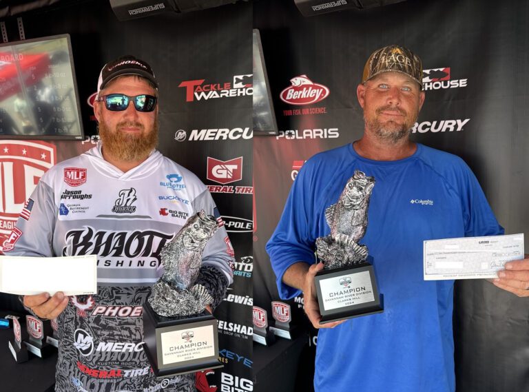 Burroughs and Rowland Tie for the Win at Phoenix Bass Fishing League Event at Clarks Hill Lake